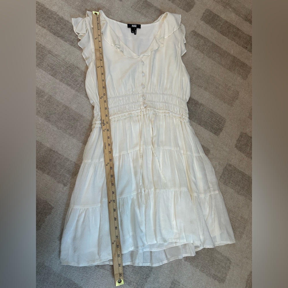 PAIGE Women’s Paradis Mini Dress White (Size M) - Picture 10 of 12